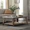 Alaterre Furniture Brookside 48"W Wood with Concrete-Coating Coffee Table AWBS1270C - alternate 5